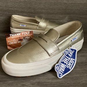 Vans Style 53 Soft Leather Light Gold Marshmallow Size 5 Women's NWOB